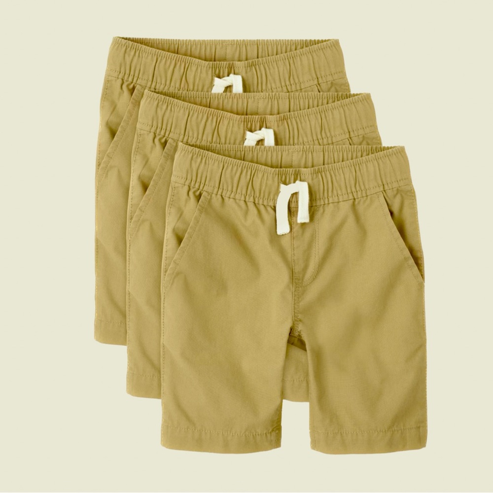 Boys Uniform Pull On Jogger Shorts 3-Pack